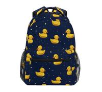 Kcldeci Kids Backpack for Boys Girls Elementary School Backpacks Cute Rubber Ducky Boys Children Bookbags Primary Kindergarten Backpack S