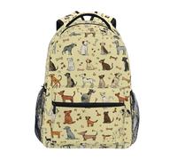 Kcldeci Kids Backpack for Boys Girls Elementary School Backpacks Dogs Paw Bones Boys Children Bookbags Primary Kindergarten Backpack M