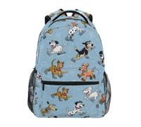 Kcldeci Kids Backpack for Boys Girls Elementary School Backpacks Dogs Skating on The Ice Boys Children Bookbags Primary Kindergarten Backpack M