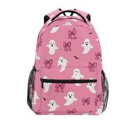 Kcldeci Kids Backpack for Boys Girls Elementary School Backpacks Ghosts Ribbon Bows Boys Children Bookbags Primary Kindergarten Backpack S
