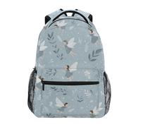 Kcldeci Kids Backpack for Boys Girls Elementary School Backpacks Gray Forest Fairies Boys Children Bookbags Primary Kindergarten Backpack M
