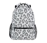 Kcldeci Kids Backpack for Boys Girls Elementary School Backpacks Gray Leopard Print Boys Children Bookbags Primary Kindergarten Backpack S