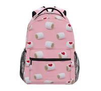 Kcldeci Kids Backpack for Boys Girls Elementary School Backpacks Hay Bales Red Heart Boys Children Bookbags Primary Kindergarten Backpack M