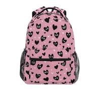 Kcldeci Kids Backpack for Boys Girls Elementary School Backpacks Hearts and Eyes Boys Children Bookbags Primary Kindergarten Backpack M