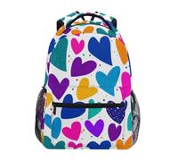 Kcldeci Kids Backpack for Boys Girls Elementary School Backpacks Magic Love Hearts Boys Children Bookbags Primary Kindergarten Backpack M