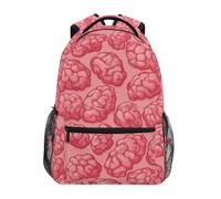 Kcldeci Kids Backpack for Boys Girls Elementary School Backpacks Pink Cartoon Brains Boys Children Bookbags Primary Kindergarten Backpack S