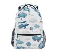Kcldeci Kids Backpack for Boys Girls Elementary School Backpacks Planes Air Ballons Boys Children Bookbags Primary Kindergarten Backpack S