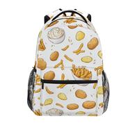 Kcldeci Kids Backpack for Boys Girls Elementary School Backpacks Potatoes French Fries Boys Children Bookbags Primary Kindergarten Backpack S