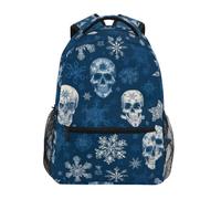 Kcldeci Kids Backpack for Boys Girls Elementary School Backpacks Snowflakes Stars Skull Boys Children Bookbags Primary Kindergarten Backpack M