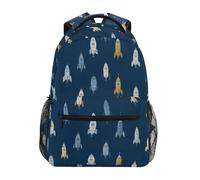 Kcldeci Kids Backpack for Boys Girls Elementary School Backpacks Twilight Rockets Blue Boys Children Bookbags Primary Kindergarten Backpack S