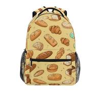 Kcldeci Kids Backpack for Boys Girls Elementary School Backpacks Various Pastries Bread Boys Children Bookbags Primary Kindergarten Backpack M