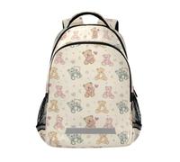Kcldeci Kids Backpack for Girls Boys Adorable Teddy Bears School Backpacks Elementary Bookbags School Book Bag Travel Daypack