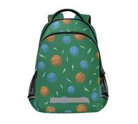 Kcldeci Kids Backpack for Girls Boys Basketball Lightning School Backpacks Elementary Bookbags School Book Bag Travel Daypack