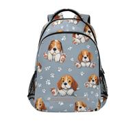 Kcldeci Kids Backpack for Girls Boys Beagle Dog School Backpacks Elementary Bookbags School Book Bag Travel Daypack