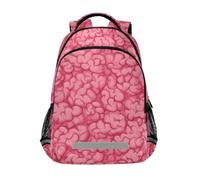 Kcldeci Kids Backpack for Girls Boys Cartoon Brains School Backpacks Elementary Bookbags School Book Bag Travel Daypack