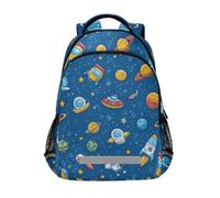Kcldeci Kids Backpack for Girls Boys Cartoon Space Wonder School Backpacks Elementary Bookbags School Book Bag Travel Daypack