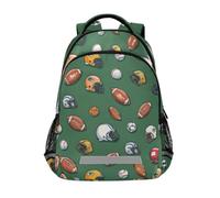 Kcldeci Kids Backpack for Girls Boys Cartoon Touchdown Time School Backpacks Elementary Bookbags School Book Bag Travel Daypack
