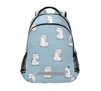 Kcldeci Kids Backpack for Girls Boys Cat Is Drinking Water School Backpacks Elementary Bookbags School Book Bag Travel Daypack