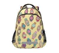 Kcldeci Kids Backpack for Girls Boys Colorful Natural Watches School Backpacks Elementary Bookbags School Book Bag Travel Daypack