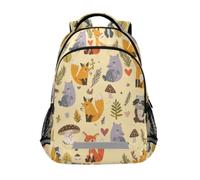Kcldeci Kids Backpack for Girls Boys Forest Animals Like Deer School Backpacks Elementary Bookbags School Book Bag Travel Daypack