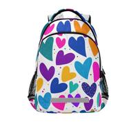 Kcldeci Kids Backpack for Girls Boys Magic Love Hearts School Backpacks Elementary Bookbags School Book Bag Travel Daypack
