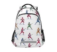 Kcldeci Kids Backpack for Girls Boys Rangers on White School Backpacks Elementary Bookbags School Book Bag Travel Daypack