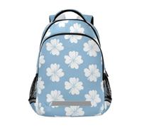 Kcldeci Kids Backpack for Girls Boys White Four Leaf Clover School Backpacks Elementary Bookbags School Book Bag Travel Daypack