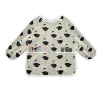 Kcldeci Kids Toddlers Art Smock,Astronauts Aliens Stars Boys Girls Painting Apron Waterproof Children Artist Smock S