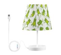 Kcldeci Lamps for Bedrooms Cartoon Green Frog Bedside Table Lamps Nightstand Lamps for Living Room Reading Bed Side End Table M