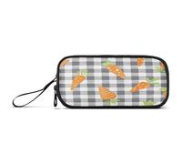 Kcldeci Large Pencil Case,Cartoon Carrots Big Capacity Pencil Pouch Pen Bag Portable Stationery Organizer with Zipper, Cute Aesthetic School Supplies for Teen Girls Boy College