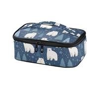 Kcldeci Lunch Box Kids Polar Bear and Snowflake