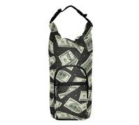 Kcldeci One Hundred Us Dollar Bills Water Bottle Holder with Strap Carrier Sling Bag with Phone Pocket Water Bottle Sleeve for Men Women Hiking Camping Travelling