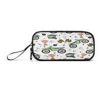 Kcldeci Pencil Case, Motocross Monster Car Big Pencil Pouch Pen Case Stationery Office Travel Makeup Organizer for Adults Women Men