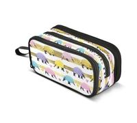 Kcldeci Pencil Case Pen Pouch, Large Pencil Bag with Zipper, Anteaters Small Heart Stationery Storage and Organizer, School Supplies for Teen and Adult Boys Girls
