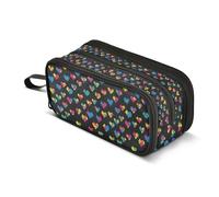 Kcldeci Pencil Case Pen Pouch, Large Pencil Bag with Zipper, Autism Awareness Puzzle Stationery Storage and Organizer, School Supplies for Teen and Adult Boys Girls