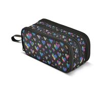 Kcldeci Pencil Case Pen Pouch, Large Pencil Bag with Zipper, Awareness Puzzle Stationery Storage and Organizer, School Supplies for Teen and Adult Boys Girls