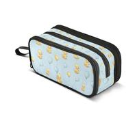 Kcldeci Pencil Case Pen Pouch, Large Pencil Bag with Zipper, Ducky and Ballon Stationery Storage and Organizer, School Supplies for Teen and Adult Boys Girls
