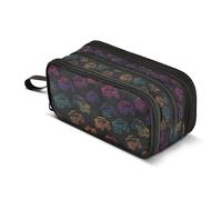 Kcldeci Pencil Case Pen Pouch, Large Pencil Bag with Zipper, Gradient Monster Truck Stationery Storage and Organizer, School Supplies for Teen and Adult Boys Girls