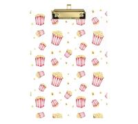 Kcldeci Popcorn White Acrylic Clipboards Standard Letter A4 Size Clipboards for Classroom, Teacher Women Clip Board Office School Supplies Gold 12x9in