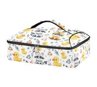 Kcldeci Rubber Duck Pattern Insulated Thermal Food Carrier Insulated Casserole Carrier for Hot or Cold Food, Insulated Tote Bag for Potluck Cookouts Parties Picnic,Lasagna Lugger