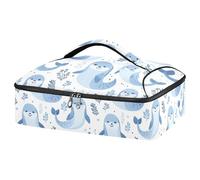Kcldeci Sea Lions Leaves Insulated Thermal Food Carrier Insulated Casserole Carrier for Hot or Cold Food, Insulated Tote Bag for Potluck Cookouts Parties Picnic,Lasagna Lugger
