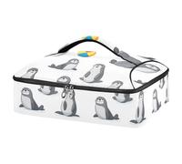 Kcldeci Seal with Beach Ball Insulated Thermal Food Carrier Insulated Casserole Carrier for Hot or Cold Food, Insulated Tote Bag for Potluck Cookouts Parties Picnic,Lasagna Lugger