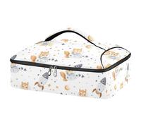 Kcldeci Squirrel Star Moon Insulated Thermal Food Carrier Insulated Casserole Carrier for Hot or Cold Food, Insulated Tote Bag for Potluck Cookouts Parties Picnic,Lasagna Lugger