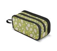 Kcldeci Tennis Rackets and Balls Icons Pencil Case Large Capacity Pencil Pouch Pen Bag for Office School Teen Girl Boy Men Women Adult
