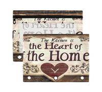 Kcldeci The Kitchen is The Heart of Home Pencil Pouch for 3 Ring Binder,Pencil Pouches with Zipper Storage Bag, Clear Pen Case Office Stationery School Organizer