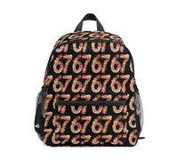 Kcldeci Toddler Backpack for Girls Boys 67 Bacon Texture Kindergarten Elementary Preschool Kids School Bag Book Bag S