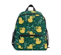 Kcldeci Toddler Backpack for Girls Boys 67 Yellow Ducky Kindergarten Elementary Preschool Kids School Bag Book Bag M