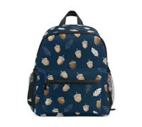 Kcldeci Toddler Backpack for Girls Boys Acorn Blue Kindergarten Elementary Preschool Kids School Bag Book Bag S