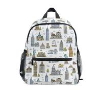 Kcldeci Toddler Backpack for Girls Boys American New York Kindergarten Elementary Preschool Kids School Bag Book Bag M