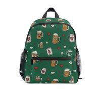 Kcldeci Toddler Backpack for Girls Boys Beer and Heart and Number 67 Kindergarten Elementary Preschool Kids School Bag Book Bag M